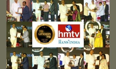 hmtv and The Hans India honored 75 doctors from across the country in the first-of-its-kind 75 Under 75 event in Hyderabad