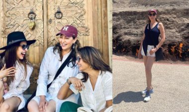 Malaika Arora and Aditi Govitrikar Having a Magical Time In Baku