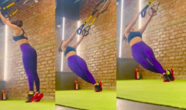 Urvashi Rautela ends the week with a Power Pack TRX WORKOUT - Check Video Now