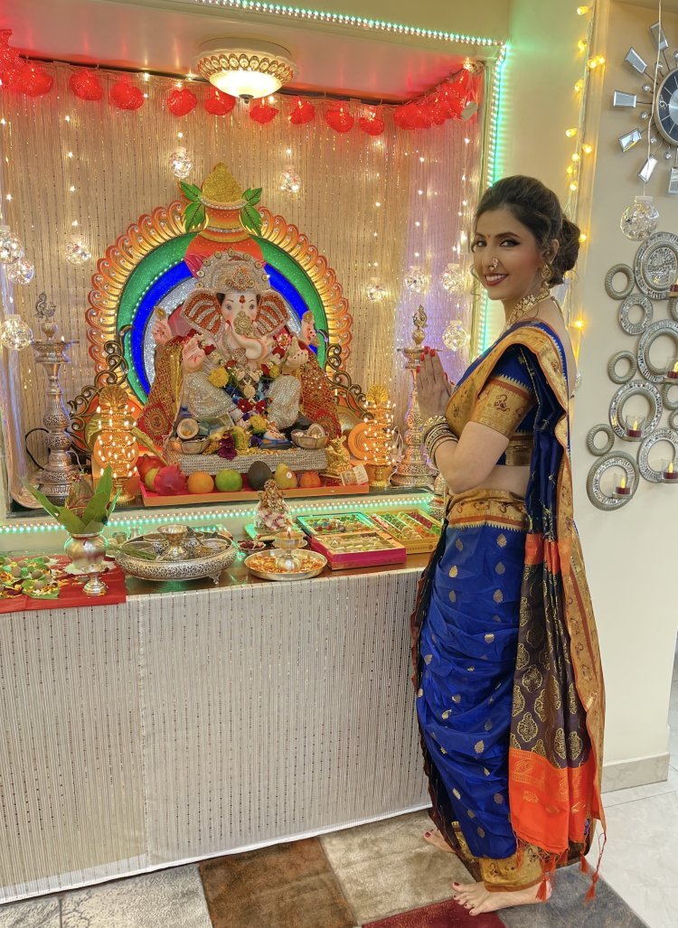Happy Ganesh Chaturthi- Actress Jyoti Saxena Welcomes Bappa Home with Joy and Devotion and says, 'My Sukhkarta is here'