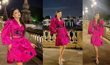 Actress Urvashi Rautela Shines in Glamour at Paris Fashion Week