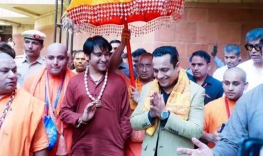 Dr. Vivek Bindra Took Baba Bageshwar Sarkar To ISKCON Temple