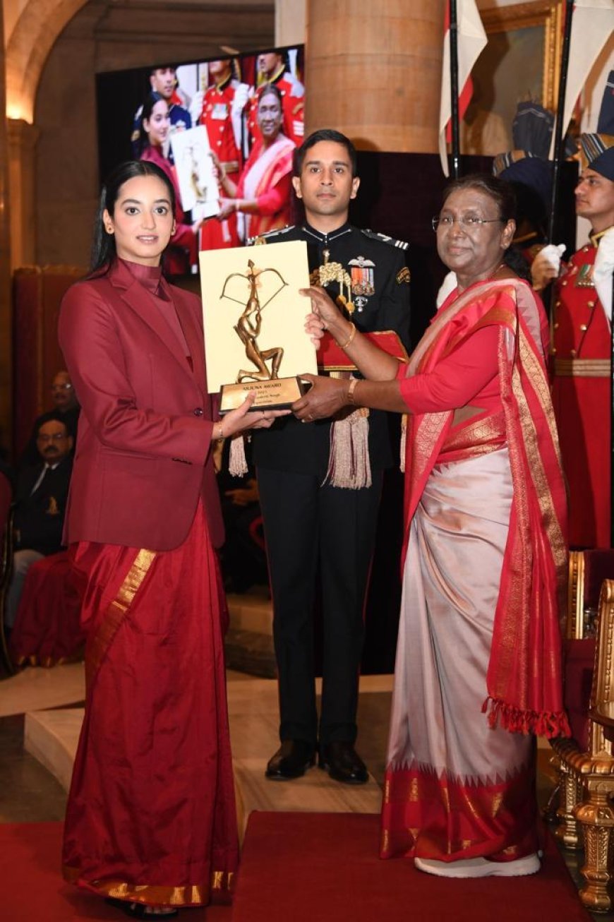 DIVYAKRITI SINGH MAKES HISTORY AS THE FIRST INDIAN WOMAN TO RECEIVE ARJUNA AWARD IN EQUESTRIAN
